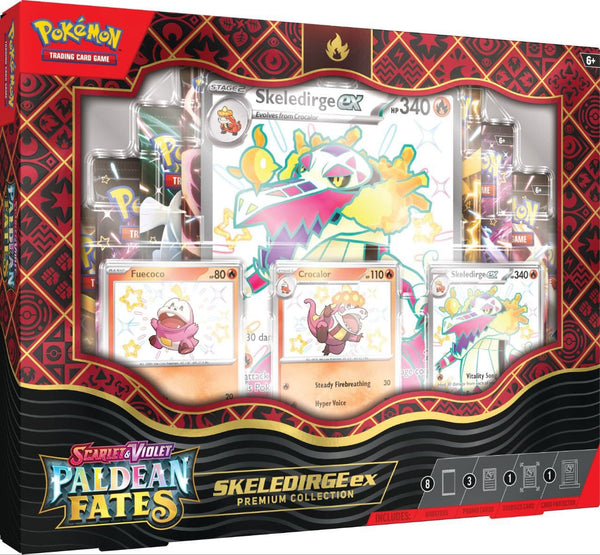 POKEMILLON Pokémon | Caja Premium Collection Skeledirge ex Paldean Fates Inglés 2024