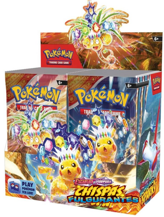 POKEMILLON Pokémon | Caja 36 Sobres Booster Box Chispas Fulgurantes Español 2024 - Precinto dañado