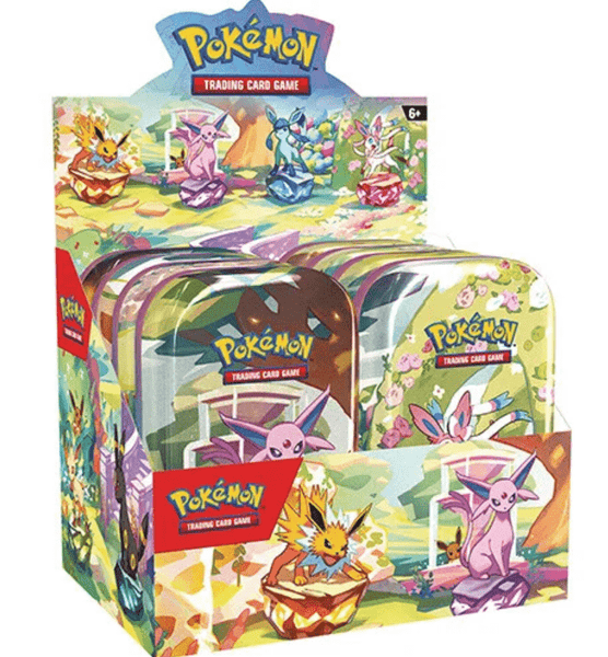 POKEMILLON Pokémon | Caja 8 Mini Latas Evoluciones Prismáticas Español 2025