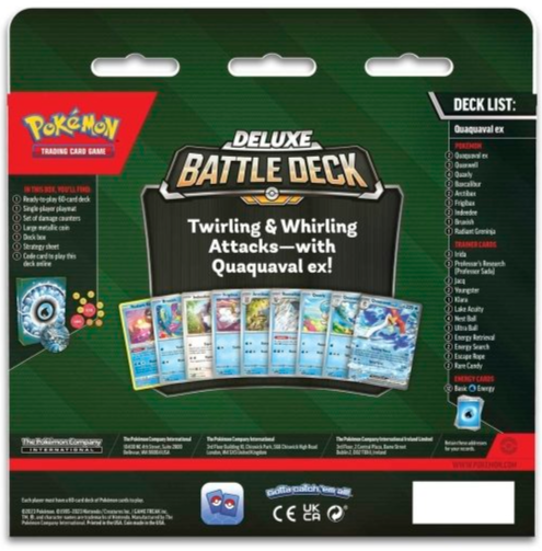 POKEMILLON Pokémon | Deluxe Battle Deck: Quaquaval EX Inglés 2023