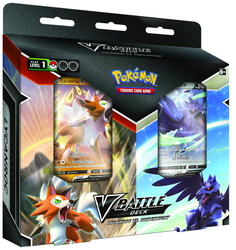 Pokémon | Lycanroc V vs Corviknight V Battle Deck Bundle