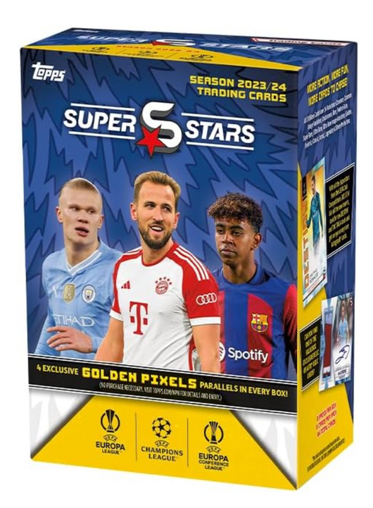 Topps | Topps UCC Superstars 23/24 - Value Box - 8 Sobres de UEFA Superstars 2024