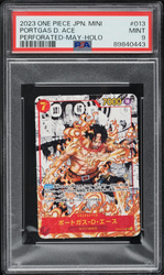 Message d'intérêt public 9 | Portgas D. Ace (OP02-013) Mini One Piece Promo Japon 2024 Japonais