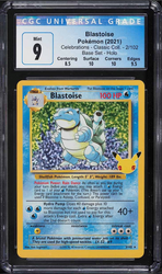 CCG 9 | Blastoise (CEL BS 2) Célébrations du 25e 2022 Anglais