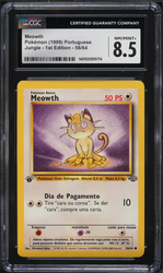 CGC 8.5 | Meowth (JU 56) 1st Ed. Jungle 1999 Portuguese