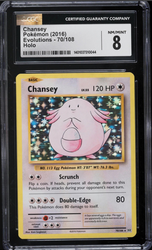 CGC 8 | Chansey (EVO 70) Evolutions 2016 English