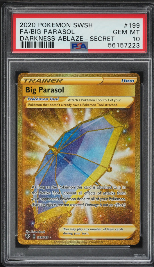 POKEMILLON Segunda Mano PSA 10 | Big Parasol (DAA 199) Darkness Ablaze Inglés