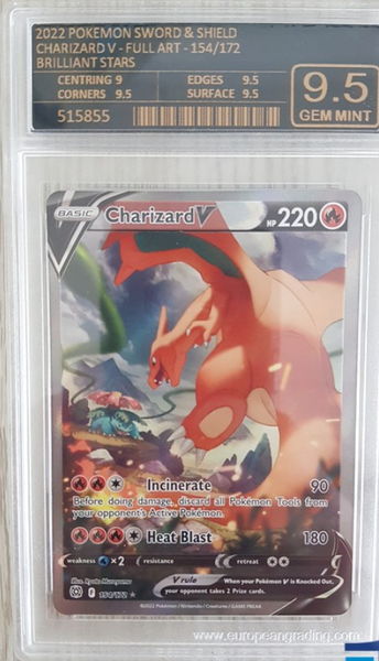 EG 9.5 | Charizard V (BRS 154) Brilliant Stars Inglés 2022