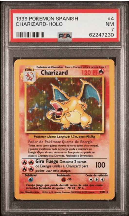 POKEMILLON Segunda Mano PSA 7 | Charizard (BS 4) Base Set Español 1999