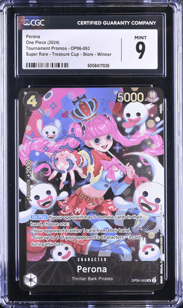 POKEMILLON Segunda Mano CGC 9 | One Piece Perona OP06-093 (V.1) - One Piece Promo 2023 Inglés