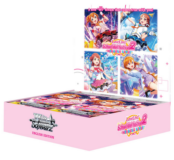 Weiß Schwarz | Booster Box 16 Sobre de Love Live School idol festival 2 MIRACLE LIVE! Inglés 2024