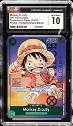 CGC 10 | One Piece Monkey.D.Luffy (P-037) 2024 Inglés