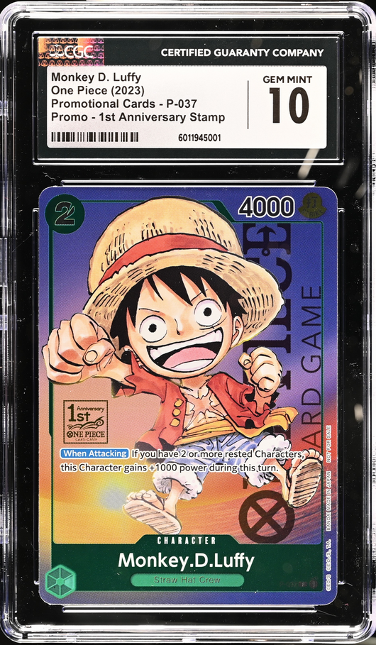 CGC 10 | One Piece Monkey.D.Luffy (P-043) Shonen Jump 2023 Japanese