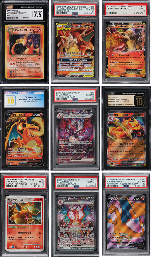 POKEMILLON Segunda Mano Mystery Graded Card | Una Carta Gradeada de Charizard - Charipack - PSA, BGS, CGC