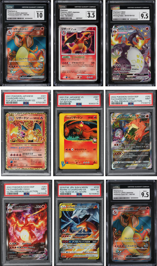 POKEMILLON Segunda Mano Mystery Graded Card | Una Carta Gradeada de Charizard - Charipack - PSA, BGS, CGC