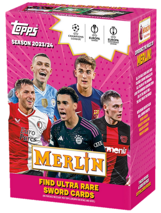 Hauts | Topps UCC Superstars 23/24 - Value Box - 8 packs UEFA Superstars 2024