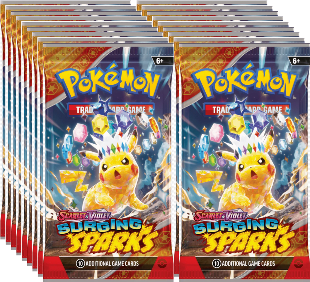 Pokémon | 18 Sobres Sueltos de Surging Sparks Inglés 2024