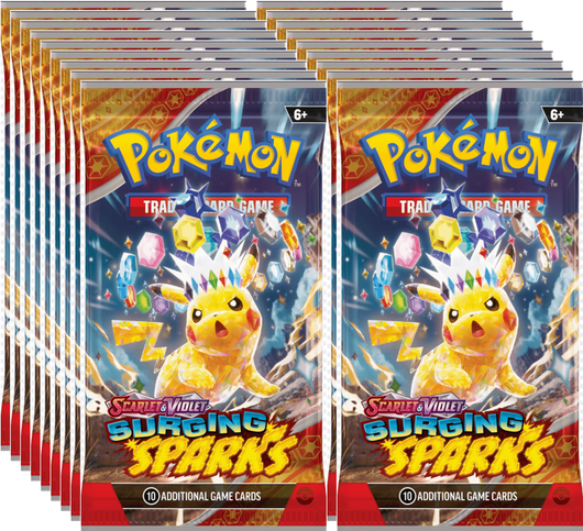 Pokémon | 18 Sobres Sueltos de Surging Sparks Inglés 2024