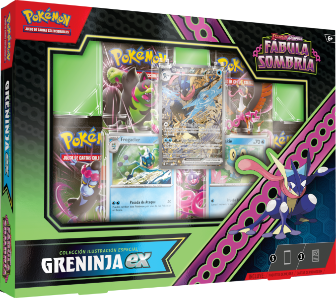 Pokémon | Greninja ex Special Illustration Collection Box Shadow Fable Spanish 2024