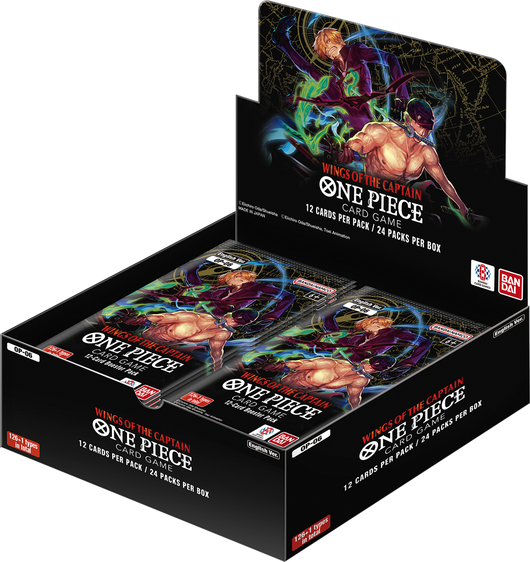 One Piece | Caja 24 Sobres The Wings of the Capitan OP-06 Inglés 2023