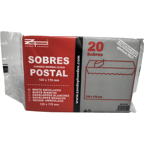 20 enveloppes postales à envoyer